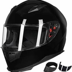 Promo ???? Full Face Motorcycle Street Bike Helmet With Removable Winter Neck Scarf + 2 Visors DOT Model-JK313 (L, Matte Black) ???? 30 Promo ???? Full Face Motorcycle Street Bike Helmet With Removable Winter Neck Scarf + 2 Visors DOT Model-JK313 (L, Matte Black) ???? -SYX MOTO store 41hhheVJM1L. AC