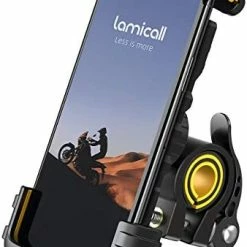 Cheapest ???? Bike Phone Holder, Motorcycle Phone Mount - Lamicall Motorcycle Handlebar Cell Phone Clamp, Scooter Phone Clip For IPhone 14 Plus / Pro Max, 13 Pro Max, S9, S10 And More 4.7" - 6.8" Smartphones Black Gener ???? -SYX MOTO store 41hoCiy5yKL. AC