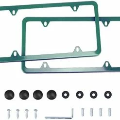 Wholesale ???? 4 Holes Stainless Steel License Plate Frames, 2 PCS Car Licence Plate Covers, Automotive Exterior Accessories Slim Design With Bolts Washer Caps For US Vehicles, Black ???? 21 Wholesale ???? 4 Holes Stainless Steel License Plate Frames, 2 PCS Car Licence Plate Covers, Automotive Exterior Accessories Slim Design With Bolts Washer Caps For US Vehicles, Black ???? -SYX MOTO store 41j8Y0fXGWL. AC