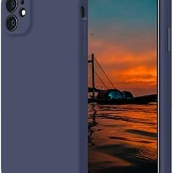 Outlet ???? Designed For IPhone 12 Case, Silicone Upgraded [Camera Protecion] Phone Case With Soft Anti-Scratch Microfiber Lining, 6.1 Inch, Midnight Green ???? -SYX MOTO store 41j9InNtBAL. AC