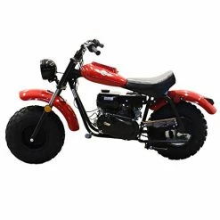Best Pirce ⭐ Warrior200 196CC Engine Super Size Mini Moto Trail Bike MX Street For Kids And Adults Wide Tires Motorcycle Powersport CARB Approved (Red) ✔️