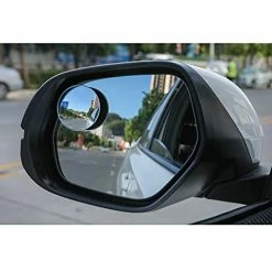 New ???? LivTee Blind Spot Mirror, 2" Round HD Glass Frameless Convex Rear View Mirrors Exterior Accessories With Wide Angle Adjustable Stick For Car SUV And Trucks, Pack Of 2 ???? -SYX MOTO store 41mDGvI4pEL