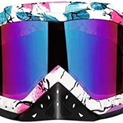 Discount ???? Motorcycle Goggles Dirt Bike Goggles Grip For Helmet Anti UV Windproof Dustproof Anti Fog Glasses For ATV Off Road Racing With Cool Look Headwear Silver Lens 2 In 1 ???? 27 Discount ???? Motorcycle Goggles Dirt Bike Goggles Grip For Helmet Anti UV Windproof Dustproof Anti Fog Glasses For ATV Off Road Racing With Cool Look Headwear Silver Lens 2 In 1 ???? -SYX MOTO store 41nJDKOeE4L. AC