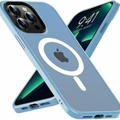 Best Pirce ???? Magnetic Case For IPhone 13 Pro Max Case [MIL-Grade Drop Tested & Compatible With MagSafe] Translucent Matte Back With Aluminum Alloy Keys, Anti-Fingerprint Anti-Scratch 6.7 Inch, Black ???? -SYX MOTO store 41nwcHGnFRL. AC