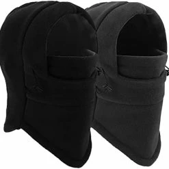 Cheap ???? Balaclava Ski Mask 2 Pcs - Windproof Warmer Fleece Adjustable Winter Mask For Men ???? Women Black+blue/gray ???? -SYX MOTO store 41o2jMo3Q3L. AC