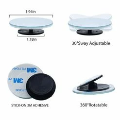 New ???? LivTee Blind Spot Mirror, 2" Round HD Glass Frameless Convex Rear View Mirrors Exterior Accessories With Wide Angle Adjustable Stick For Car SUV And Trucks, Pack Of 2 ???? -SYX MOTO store 41oTw0YYhfL