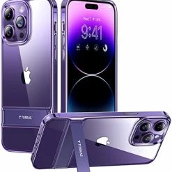 Hot Sale ???? IPhone 14 Pro Max Case Clear With Stand, [10FT Military Grade Drop Tested] Anti-Yellowing [3 Stand Ways Built-in Kickstand] Slim Protective Phone Cases IPhone 14 Pro Max, Diamond Clear ???? -SYX MOTO store 41orT5GpBwL. AC