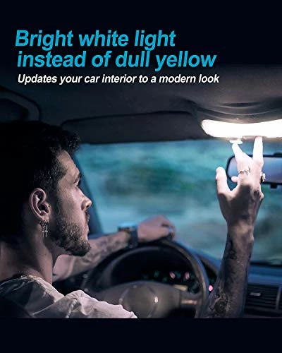 Promo ???? 194 LED Bulbs White 6000k Super Bright 5th Generation, T10 LED Bulbs, 168 LED Bulb For Car Interior Dome Map Door Courtesy License Plate Lights W5W 2825, Pack Of 10 ???? 9 Promo ???? 194 LED Bulbs White 6000k Super Bright 5th Generation, T10 LED Bulbs, 168 LED Bulb For Car Interior Dome Map Door Courtesy License Plate Lights W5W 2825, Pack Of 10 ???? - Image 7