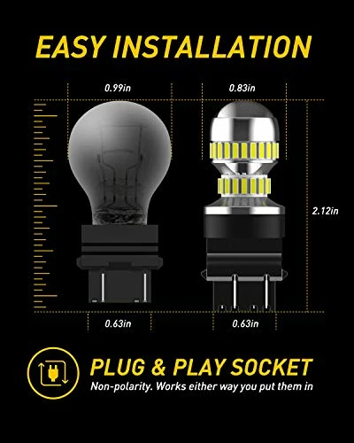 Best Sale ???? 3157 LED Bulb For Reverse Lights, Super Bright 3156 3056 3057 4157 3047 4057 3457 LED Light Bulbs For Backup Reverse Signal Blinker Tail Parking DRL Brake Lights, 6000K White ???? 7 Best Sale ???? 3157 LED Bulb For Reverse Lights, Super Bright 3156 3056 3057 4157 3047 4057 3457 LED Light Bulbs For Backup Reverse Signal Blinker Tail Parking DRL Brake Lights, 6000K White ???? - Image 5