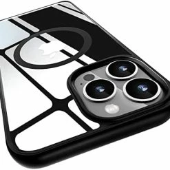 Best Pirce ???? Magnetic Case For IPhone 13 Pro Max Case [MIL-Grade Drop Tested & Compatible With MagSafe] Translucent Matte Back With Aluminum Alloy Keys, Anti-Fingerprint Anti-Scratch 6.7 Inch, Black ???? -SYX MOTO store 41tehR4QDQL. AC