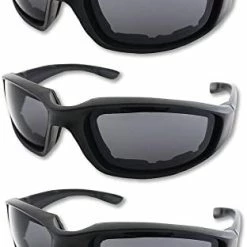 New ❤️ Surpassme 3 Pair Motorcycle Riding Glasses Padding Goggles UV Protection Dustproof Windproof Motorcycle ???? Sunglasses For Outdoor Actives 3 Amber Len ???? -SYX MOTO store 41x5uwSyfL. AC