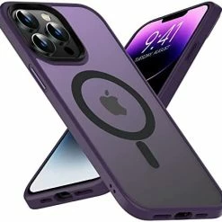 Best Pirce ???? Magnetic Case For IPhone 13 Pro Max Case [MIL-Grade Drop Tested & Compatible With MagSafe] Translucent Matte Back With Aluminum Alloy Keys, Anti-Fingerprint Anti-Scratch 6.7 Inch, Black ???? -SYX MOTO store 41xxW23U23L. AC