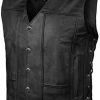 Buy ⭐ Alpha Leather Motorcycle Vest For Men Riding Club Black Biker Vests With Concealed Carry Gun Pocket Cruise Vintage ⌛ -SYX MOTO store 41zjsm4gTmL. AC