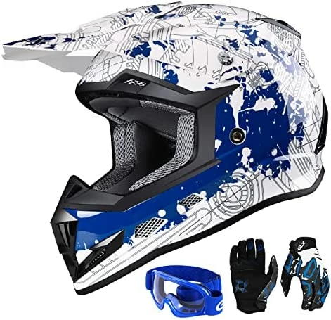 Discount ???? GX623 DOT Kids Youth ATV Off-Road Dirt Bike Motocross Motorcycle Full Face Helmet Combo Gloves Goggles For Boys & ???? Girls (Camouflage, Small) ???? 12 Discount ???? GX623 DOT Kids Youth ATV Off-Road Dirt Bike Motocross Motorcycle Full Face Helmet Combo Gloves Goggles For Boys & ???? Girls (Camouflage, Small) ???? - Image 10