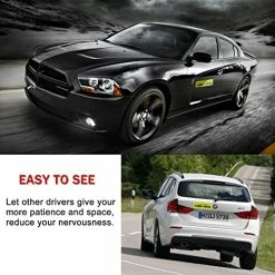 Coupon ⌛ SINGARO Student Driver Magnet For Car, 3Pcs Magnetic Reflective Novice Driver Stickers, Car Exterior Accessories, New Driver Vehicle Safety Signs Red ???? -SYX MOTO store 511XEwVQtCL