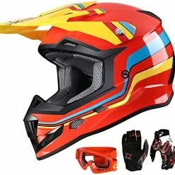 Discount ???? GX623 DOT Kids Youth ATV Off-Road Dirt Bike Motocross Motorcycle Full Face Helmet Combo Gloves Goggles For Boys & ???? Girls (Camouflage, Small) ???? 24 Discount ???? GX623 DOT Kids Youth ATV Off-Road Dirt Bike Motocross Motorcycle Full Face Helmet Combo Gloves Goggles For Boys & ???? Girls (Camouflage, Small) ???? -SYX MOTO store 514uSk XVpL. AC