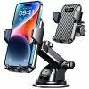 New ✔️ Universal Car Phone Mount,【Patent & Safety Certs】Upgraded Handsfree Stand, Phone Holder For Car Dashboard Windshield Vent, Compatible IPhone 13 12 11 Pro Max Xs XR X 8, Galaxy S20 Note 10 9 Purple ✨ -SYX MOTO store 515Zmu0pYTL
