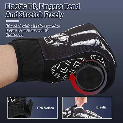 Deals ???? Touchscreen Non-Slip Skeleton Motorcycle Gloves For Men And ???? Women, Joker Gloves For Cycling, Dirt Bike, Mountain Bike And Riding White Skeleton ???? 6 Deals ???? Touchscreen Non-Slip Skeleton Motorcycle Gloves For Men And ???? Women, Joker Gloves For Cycling, Dirt Bike, Mountain Bike And Riding White Skeleton ???? - Image 4