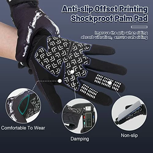 Deals ???? Touchscreen Non-Slip Skeleton Motorcycle Gloves For Men And ???? Women, Joker Gloves For Cycling, Dirt Bike, Mountain Bike And Riding White Skeleton ???? 4 Deals ???? Touchscreen Non-Slip Skeleton Motorcycle Gloves For Men And ???? Women, Joker Gloves For Cycling, Dirt Bike, Mountain Bike And Riding White Skeleton ???? - Image 2