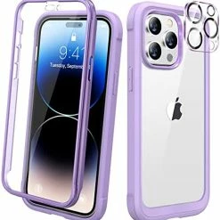 Wholesale ???? Designed For IPhone 14 Pro Case 6.1’’, Full Body 360 Rugged Protective Case+2 Pack Camera Lens Protector W/Built-in Touch Sensitive Anti-Scratch Screen Protector, Bumper Case (Royal Purple) ???? 30 Wholesale ???? Designed For IPhone 14 Pro Case 6.1’’, Full Body 360 Rugged Protective Case+2 Pack Camera Lens Protector W/Built-in Touch Sensitive Anti-Scratch Screen Protector, Bumper Case (Royal Purple) ???? -SYX MOTO store 518KNxaPZaL. AC