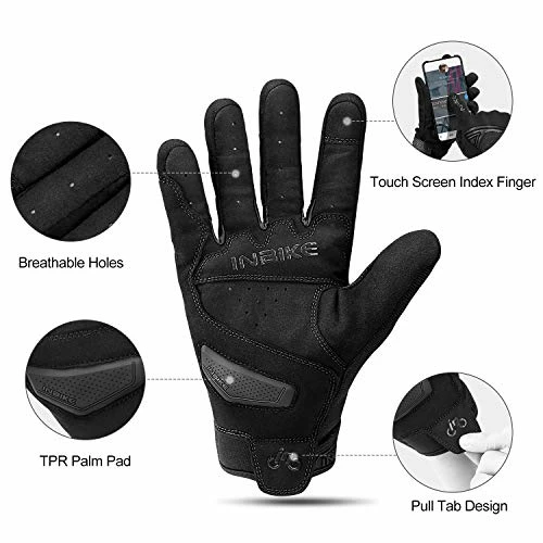 Promo ???? Breathable Mesh Motorcycle Gloves Touchscreen With TPR Palm Pad Hard Knuckles Red ???? 4 Promo ???? Breathable Mesh Motorcycle Gloves Touchscreen With TPR Palm Pad Hard Knuckles Red ???? - Image 2