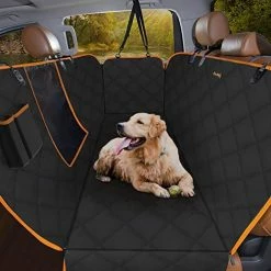 Budget ???? IBuddy ???? Dog Car Seat Covers For Back Seat Of Cars/Trucks/SUV, Waterproof ???? Dog Car Hammock With Mesh Window, Side Flaps And ???? Dog Seat Belt, Durable Anti-Scratch Nonslip Machine Washable Pet Car Seat Cover Gra ❤️ -SYX MOTO store 518Ss7eAtFL. AC