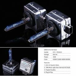 Budget ???? D1S Xenon HID Headlight Bulbs 6000K Cool White 35W 66144 66140 85140 85415 Replacement - Pack Of 2 ???? -SYX MOTO store 519eYN0pFxL
