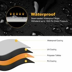 Best Pirce ???? ATV Cover Waterproof Heavy Duty 4 Wheeler Cover Quad Cover All Season Weather Proof Outdoor UV Protection For Polaris Kawasaki Yamaha Suzuki Honda (Black Large) ???? -SYX MOTO store 519hOedjhQL