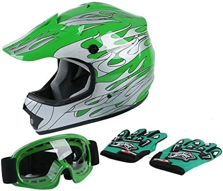 Cheap ⭐ DOT Youth Kids Motocross Offroad Street Dirt Bike Helmet Goggles Gloves ATV Mx Helmet … Blue Flame ???? 11 Cheap ⭐ DOT Youth Kids Motocross Offroad Street Dirt Bike Helmet Goggles Gloves ATV Mx Helmet … Blue Flame ???? - Image 10