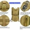 Promo ???? Tactical Molle Hydration Pack ???? Backpack With 3L TPU Water Bladder, Military Daypack For Cycling, Hiking, Running, Climbing, Hunting, Biking Black ???? -SYX MOTO store 51BXb6DFL9L
