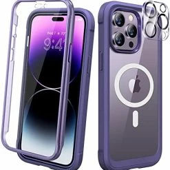 Wholesale ???? Designed For IPhone 14 Pro Case 6.1’’, Full Body 360 Rugged Protective Case+2 Pack Camera Lens Protector W/Built-in Touch Sensitive Anti-Scratch Screen Protector, Bumper Case (Royal Purple) ???? 26 Wholesale ???? Designed For IPhone 14 Pro Case 6.1’’, Full Body 360 Rugged Protective Case+2 Pack Camera Lens Protector W/Built-in Touch Sensitive Anti-Scratch Screen Protector, Bumper Case (Royal Purple) ???? -SYX MOTO store 51DRLe2iOoL. AC
