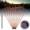 Outlet ???? Reflective Driveway Markers For Snow Plowing - 48 Inch Snow Stakes Reflectors For Driveway,1/4” Fiberglass Rod Driveway Reflectors,with Steel Drill,Survey Trail Property Line Snow Plow Markers -10pcs ❤️