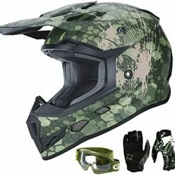 Discount ???? GX623 DOT Kids Youth ATV Off-Road Dirt Bike Motocross Motorcycle Full Face Helmet Combo Gloves Goggles For Boys & ???? Girls (Camouflage, Small) ???? 31 Discount ???? GX623 DOT Kids Youth ATV Off-Road Dirt Bike Motocross Motorcycle Full Face Helmet Combo Gloves Goggles For Boys & ???? Girls (Camouflage, Small) ???? -SYX MOTO store 51Ds4gc6dL. AC