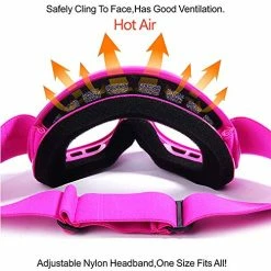 Budget ❤️ YH15 Anti-Fog Impact-Resistant Kids Youth ATV Off-Road Dirt Bike Motocross Goggles For Boys & ???? Girls (Pink, One_Size) ???? -SYX MOTO store 51E48W2Jl6L