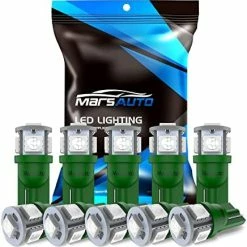 Budget ❤️ 194 LED Light Bulb 6000K 168 T10 2825 5SMD LED Replacement Bulbs For Car Dome Map Door Courtesy License Plate Lights (Pack Of 10) Green ⌛ -SYX MOTO store 51EhxuIX4sL. AC