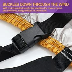 New ✨ Black And Orange Waterproof Sun Motorcycle Cover (XXXL).116" For Kawasaki Yamaha Suzuki Harley Davidson (XXXL) ???? -SYX MOTO store 51Es3lxQAWS