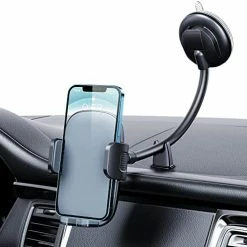 Top 10 ???? Cell Phone Holder For Car Phone Mount Long Arm Dashboard Windshield Car Phone Holder Strong Suction Anti-Shake Stabilizer Phone Car Holder Compatible With All Phone Android Smartphone Grey ✨ -SYX MOTO store 51F1vtVbtWL. AC
