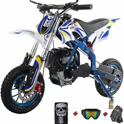 Best reviews of ???? X-PRO Zephyr 40cc Mini Dirt Bike Pit Bike Dirt Bikes Gas Power Bike Off Road Motorcycle (Blue) ???? -SYX MOTO store 51F8yzFFlaL. AC