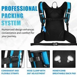 Buy ???? Hydration ???? Backpack With 2L Water Bladder, Insulated Water ???? Backpack Perfect Pack For Running, Hiking, Cycling, Camping Blue ???? -SYX MOTO store 51FJv1Z8baL
