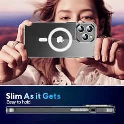 Best reviews of ???? [12 In 1] Magnetic Case For IPhone 14 Pro Max Case,[Compatible With Magsafe] [Non Yellowing][3 Pcs Glass Screen Protector+Camera Lens Protector] Shockproof Slim Thin Phone Case Cover 6.7"-Clear ???? -SYX MOTO store 51FL7FRawSL