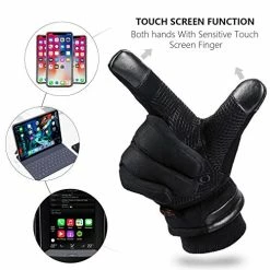 Cheapest ???? Waterproof Winter Gloves Men ???? Women -30 ℉ Cold Proof Touchscreen Anti Slip Silicon Palm - Heated Glove Thermal For Driving Cycling Motorcycle In Cold Weather Warmest Gifts For Dad ✨ -SYX MOTO store 51FrERoKRzL