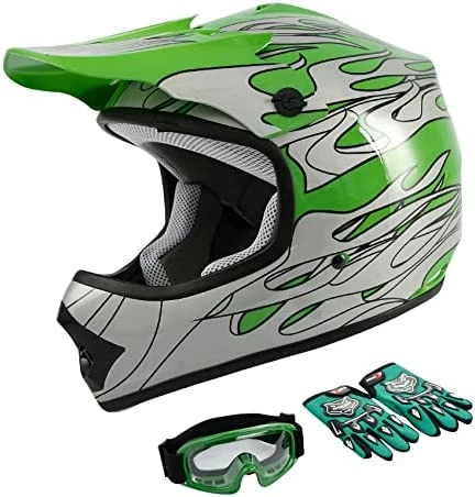 Budget ???? Dot Youth & Kids Motocross Offroad Street Helmet Red Spider Motorcycle Youth Helmet Dirt Bike Motocross ATV Helmet+Goggles+Gloves S Pattern:red Spider ???? 16 Budget ???? Dot Youth & Kids Motocross Offroad Street Helmet Red Spider Motorcycle Youth Helmet Dirt Bike Motocross ATV Helmet+Goggles+Gloves S Pattern:red Spider ???? - Image 14