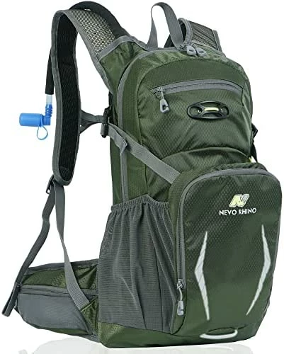Brand new ???? Multipurpose Hydration ???? Backpack With 3L Water Bladder, High Flow Bite Valve, Perfect Water ???? Backpack 18L For Hiking, Cycling Army Green ⌛ 15 Brand new ???? Multipurpose Hydration ???? Backpack With 3L Water Bladder, High Flow Bite Valve, Perfect Water ???? Backpack 18L For Hiking, Cycling Army Green ⌛ - Image 13