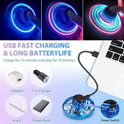 Buy ✔️ Flying Spinner Mini UFO Drone, Ifly Spinner Fly UFO Flying Fidget Spinner, IFly Hand Controlled Boomerang Drone Cool Toys Gifts For 8 9 10+ Year Old Boys ???? Girls Teens Indoor Outdoor Toys (Blue) Red ???? -SYX MOTO store 51HrvKnuDDL