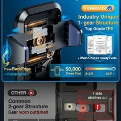 New ✔️ Universal Car Phone Mount,【Patent & Safety Certs】Upgraded Handsfree Stand, Phone Holder For Car Dashboard Windshield Vent, Compatible IPhone 13 12 11 Pro Max Xs XR X 8, Galaxy S20 Note 10 9 Purple ✨ -SYX MOTO store 51IGBA8b37L