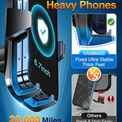 New ✔️ Universal Car Phone Mount,【Patent & Safety Certs】Upgraded Handsfree Stand, Phone Holder For Car Dashboard Windshield Vent, Compatible IPhone 13 12 11 Pro Max Xs XR X 8, Galaxy S20 Note 10 9 Purple ✨ -SYX MOTO store 51IyzCooC1L