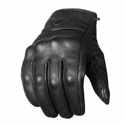 Best deal ???? Men's Premium Leather Street Motorcycle Protective Cruiser Biker Gel Gloves L Brown ????