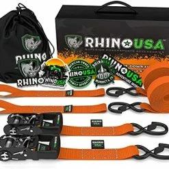 Budget ???? Atchet Strap Tie Down Kit, 5,208 Break Strength - Includes (2) Heavy Duty 1.6" X 8' Rachet Straps With Padded Handles & ???? Coated Chromoly S Hooks + (2) Soft Loop Tie-Downs Blue 2-pack ???? -SYX MOTO store 51JPcQh9nDL. AC