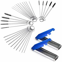 Cheap ???? Set Of 4 Carburetor Carbon Dirt Jet Remove Cleaner 26 Cleaning Wires Set + 20 Cleaning Needles + 10 Nylon Brushes Tool Kit For Motorcycle ATV Moped Welder Carb Chainsaw Spray Guns Torch Tips ✔️