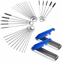 Cheap ???? Set Of 4 Carburetor Carbon Dirt Jet Remove Cleaner 26 Cleaning Wires Set + 20 Cleaning Needles + 10 Nylon Brushes Tool Kit For Motorcycle ATV Moped Welder Carb Chainsaw Spray Guns Torch Tips ✔️ -SYX MOTO store 51JSDJRQdCL. AC